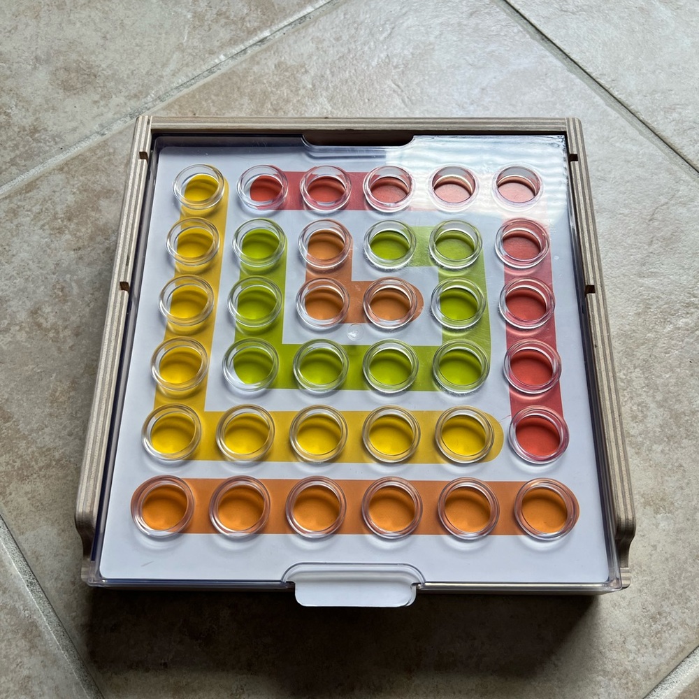 Colorful Spiral Strategy Board Game
